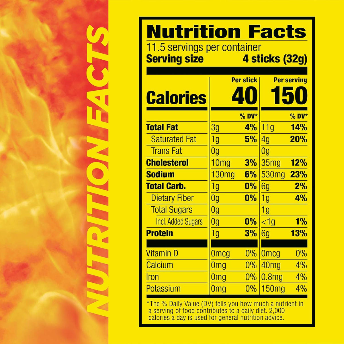 Slim Jim Smoked Meat Sticks, Original Flavor, 6g Protein Per Serving, Snack Size, 0.28 oz. (46 Count)