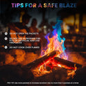 Magical Flames Fire Color Changing Packets Fire Pit (25 Pack), Fire Color Packets for Camping Essentials, Campfire, Bonfire & Fireplaces, Campfire Accessories