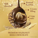 Ferrero Rocher Gourmet Hazelnut Milk Chocolate Gift Box, 16 Individually Wrapped Chocolates for Gifting, 7 oz
