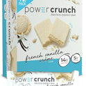 Power Crunch Protein Wafer Bars, High Protein Snacks with Delicious Taste, French Vanilla Creme, 1.4 Ounce (12 Count)