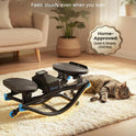 Merach 3D Motion Rocking Stepper with Resistance Bands - Low-Impact Home Workout Equipment