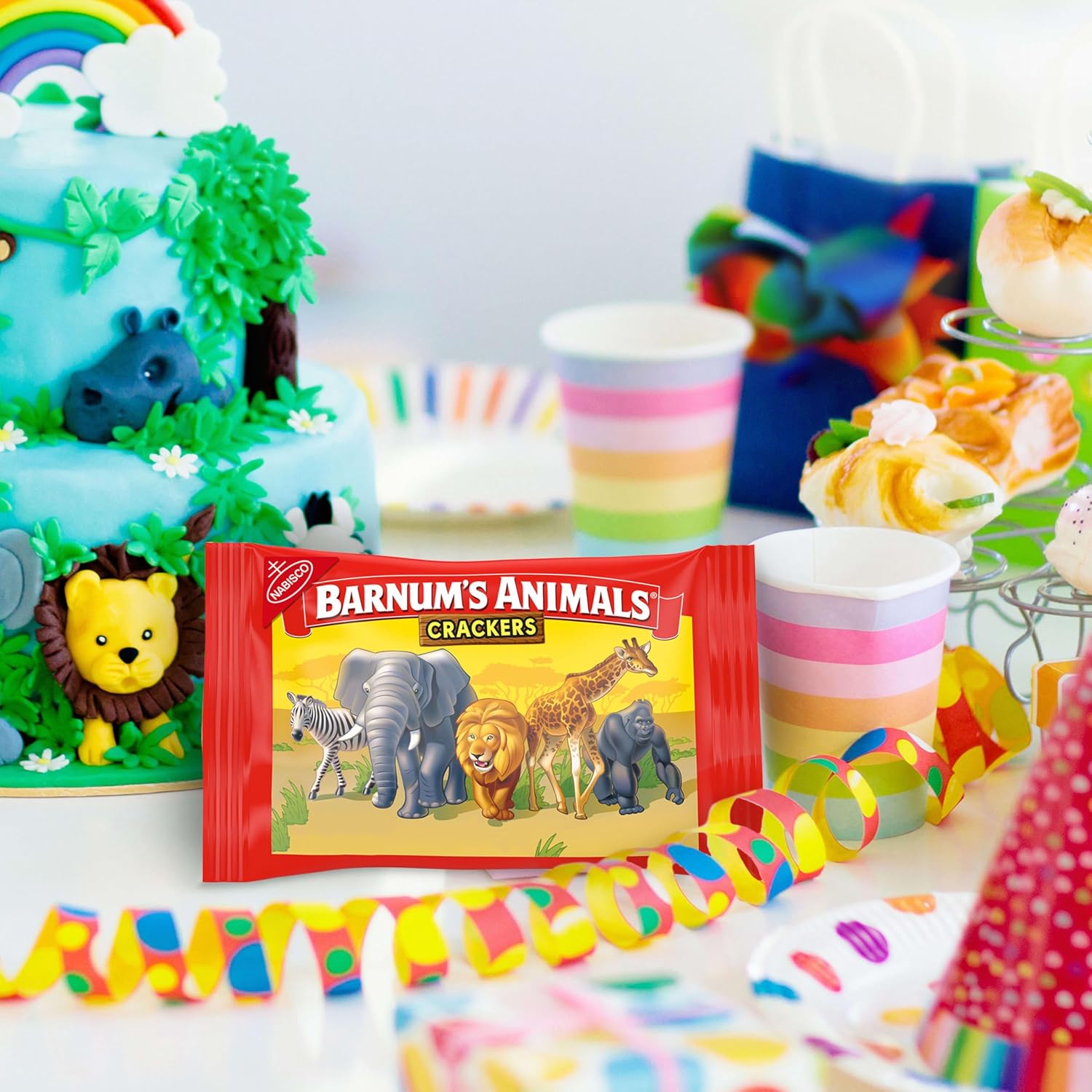 BARNUM'S Original Animal Crackers, Kids Snacks, 10 Snack Packs