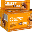 Quest Nutrition Crispy Chocolate Peanut Butter Hero Protein Bar, 18g Protein, 1g Sugar, 3g Net Carb, Gluten Free Protein Snack, Keto Friendly, 12 Count