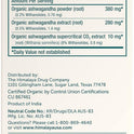 Himalaya Organic Ashwagandha Root, 2 Month Supply - Herbal Adrenal Support Supplements for Stress Relief and Energy Support - USDA Organic, Non-GMO, Vegan, Gluten Free, 670 mg, 60 Caplets