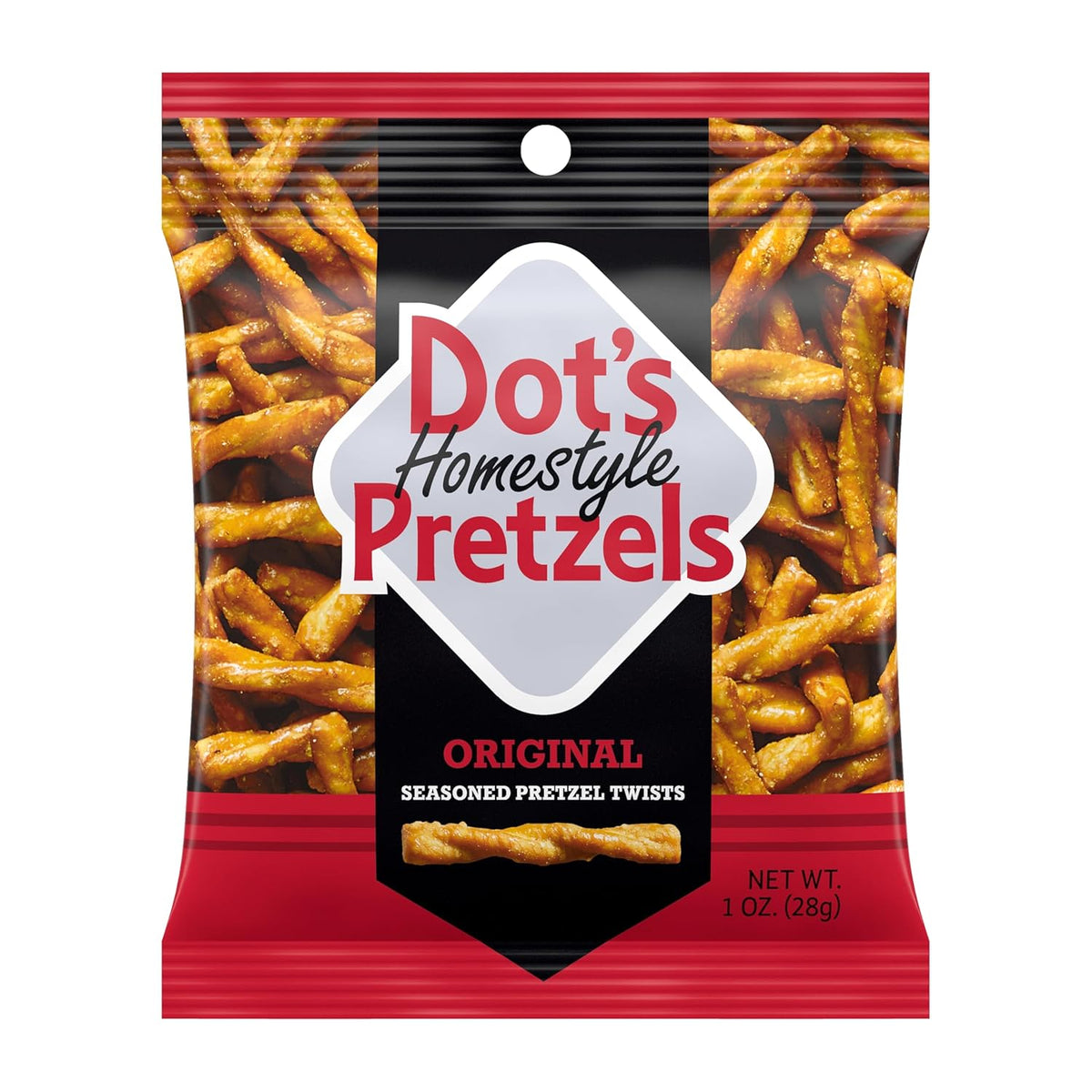 Dot's Homestyle Pretzels Variety Pack, Original, Honey Mustard, and Parmesan Garlic Twist Snack, 1oz Individually Sized Bags (18 Count)