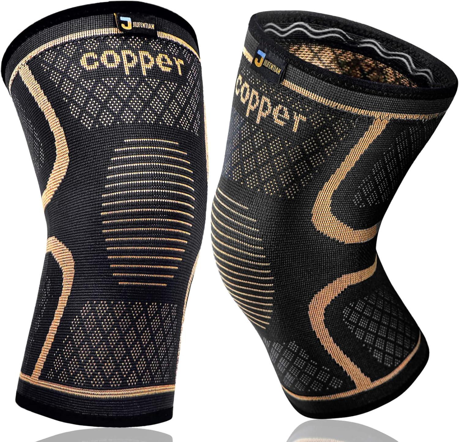 Copper Knee Braces for Men and Women, Knee Supports and Compression Sleeves