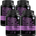 12-in-1 Melatonin Sleep Capsules - Natural Sleep Aids for Adults with Melatonin 5mg and Magnesium Glycinate 500mg, Sleep Aid with Ashwagandha, L Theanine, Valerian Root, GABA, 5-HTP (90ct, Pack of 1)