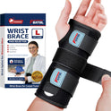 FEATOL Wrist Brace Hand Brace for Carpal Tunnel and Tendonitis Relief, Small/Medium