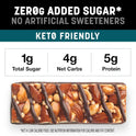 KIND ZERO Added Sugar Bars, Variety Pack, Dark Chocolate Nuts & Sea Salt, Caramel Almond & Sea Salt, Peanut Butter Dark Chocolate, Keto Friendly Snacks, Gluten Free, 5g Protein, 15 Count