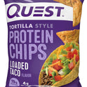 Quest Nutrition Tortilla Style Protein Chips Variety Pack, Chili Lime, Nacho Cheese, Loaded Taco, Low Carb, High Protein, Gluten Free, 1.1 oz (Pack of 12)