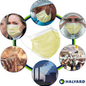 Halyard Fluidshield 1 Level 1 Yellow Disposable Procedure Mask