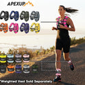 APEXUP Adjustable Ankle Weights 10lbs Pair, Modularized Leg Straps for Yoga, Walking, Running