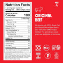 Chomps Grass-Fed and Finished Original Beef Jerky Snack Sticks 10-Pack - Keto, Paleo, Whole30, 10g Lean Meat Protein, Gluten-Free, Zero Sugar Food, Non-GMO