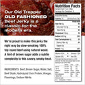 Old Trapper Beef Jerky, Old-Fashioned 8 Ounce Bag, Tender Meat Snacks for Lunches or Between Meals, 11 Grams of Protein, Zero Grams of Fat, and 70 Calories per Serving (Pack of One)
