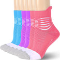 IRAMY Compression Ankle Support Socks Women - Wicking, Cushioned Athletic, Plantar Fasciitis Relief