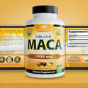NaturaLife Labs Organic Maca Root – Black, Red & Yellow – 1900 mg per Serving – 150 Capsules – Gelatinized Peruvian Maca – Non-GMO, Gluten-Free, Vegan