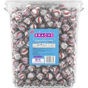 Brach's Bobs Sweet Stripes Soft Peppermint Candy, Individually Wrapped Pieces, 3.9 lb Tub (350 Count)