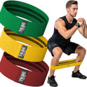 Tribe Fabric Resistance Bands - 3 Pack for Workout, Booty, Legs & Glute - Non-Slip Exercise Bands