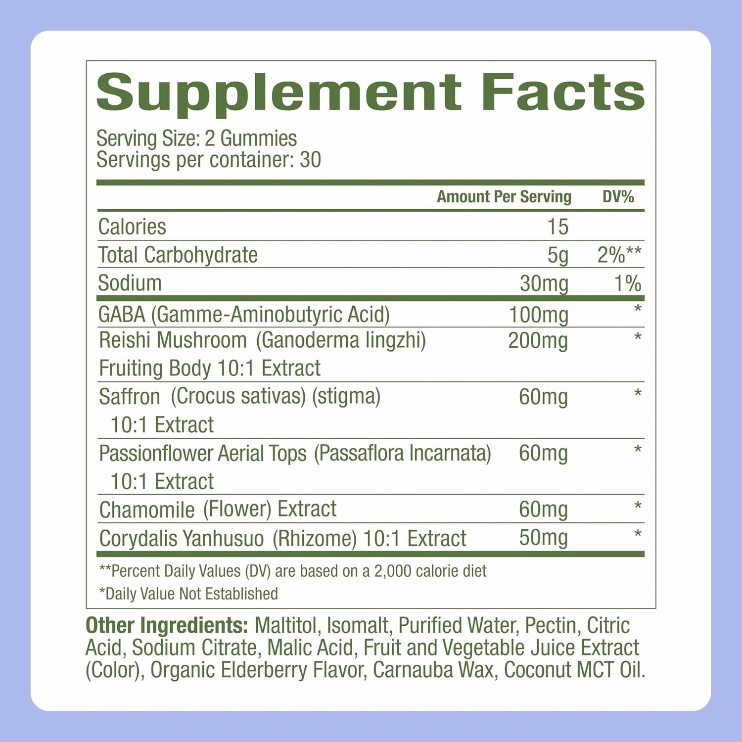 Plant People WonderSleep Mushroom Gummies Supplement for Sleep, No Melatonin Sleep Gummies with Reishi Mushroom, Saffron & Chamomile, Wild Elderberry Flavor, Sugar-Free (60 Count)