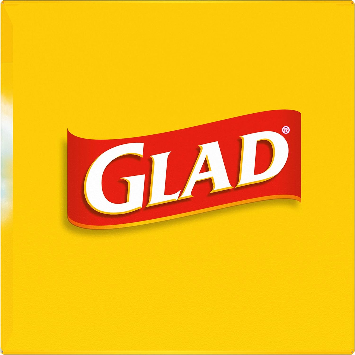 Glad OdorShield Small Trash Bags, Febreze Fresh Clean, 4 Gal, 26 Ct (Package May Vary)