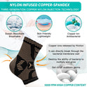 INDEEMAX Copper Infused Ankle Brace for Women and Men, Ankle Compression Sleeve Support