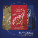 Lindt LINDOR Assorted Dark Chocolate Candy Truffles, Assorted Chocolate with Smooth, Melting Truffle Center, 15.2 oz. Bag