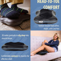 Zyllion Shiatsu Back and Neck Massager with Heat - 3D Electric Kneading Deep Tissue Massage Pillow