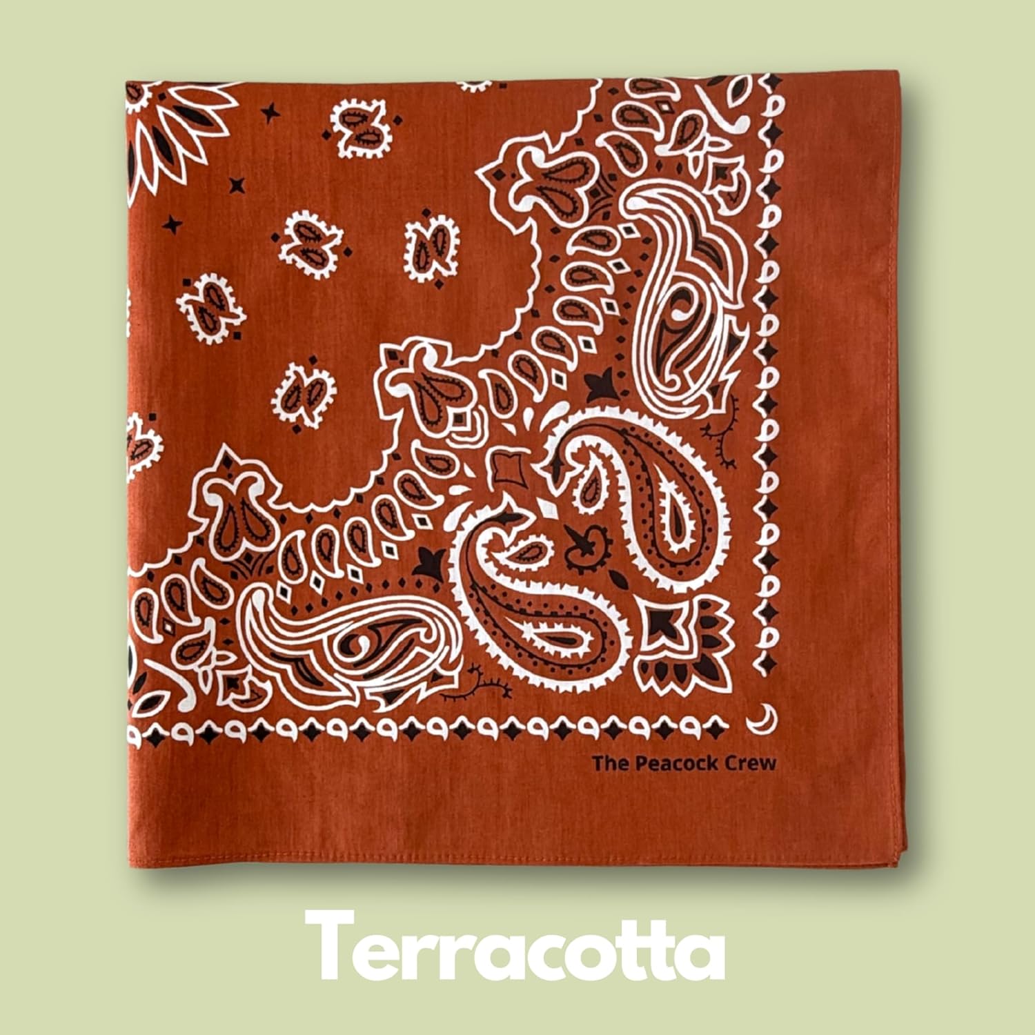 Peacock Crew Premium Soft Cotton Bandanas Paisley 22 x 22 inches