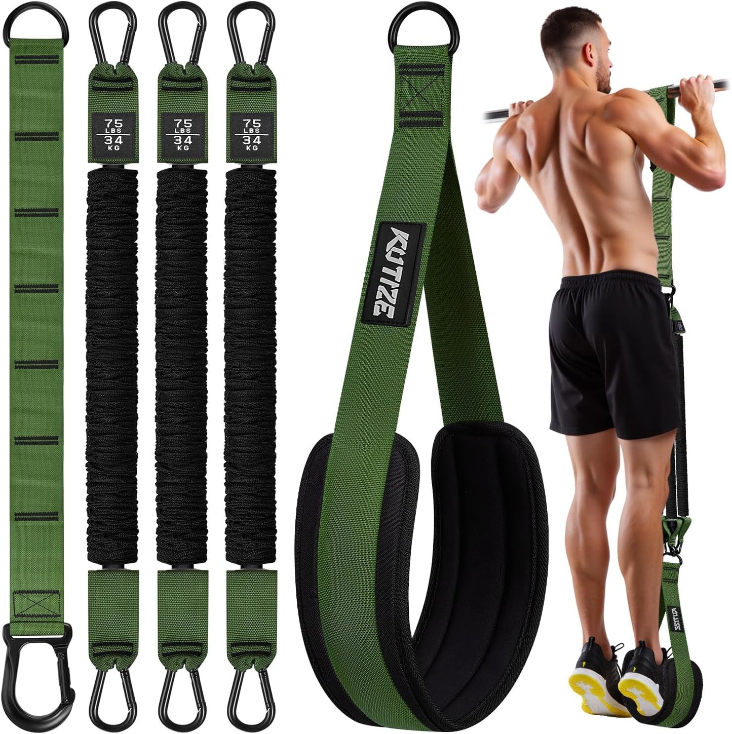 KUTIZE Pull Up Assistance Bands for Enhanced Strength Training and Muscle Building