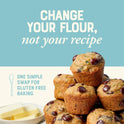 Bob's Red Mill Gluten Free 1 to 1 Baking Flour, 22oz (Pack of 4) - Non GMO, Vegan, Kosher