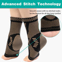 INDEEMAX Copper Infused Ankle Brace for Women and Men, Ankle Compression Sleeve Support