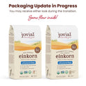 Jovial Organic Einkorn Unbleached All Purpose Flour - Bread Baking Flour for Sourdough, High Protein, Non-GMO, Organic Pizza & Pasta, European Italian, Glyphosate Free - 32 Oz