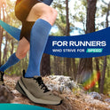 Knee Length Compression Socks for Women and Men, 15-20mmHg