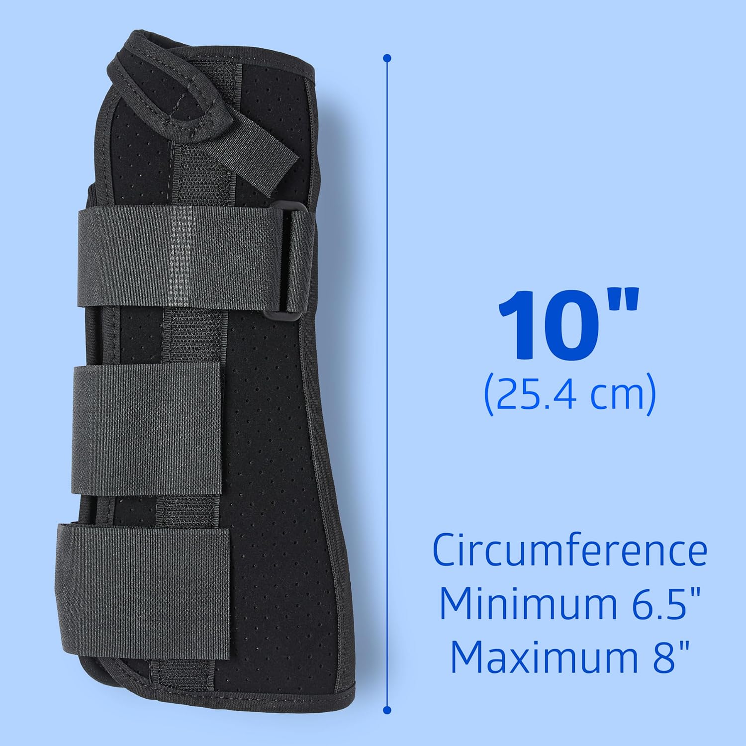 Medline Wrist and Forearm Splints, Medium, 10", Right Arm, for Immobilization and Support