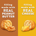 RITZ Peanut Butter and Cheese Sandwich Crackers Variety Pack, Lunch Snacks, 32 Snack Packs (6 Crackers Per Pack)