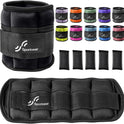 Sportneer Adjustable Ankle Weights Set - 2-10 lbs Removable Neoprene Leg Weights