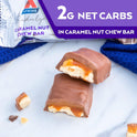 Atkins Endulge Caramel Nut Chew Bar, Low Sugar Snack, Dessert Bar, High Fiber Bar 1g Sugar, 10 Count