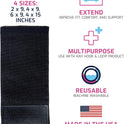 Multipurpose Elastic Hook and Loop Extender Strap 2 x 9 Inches Made in USA