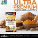 Turmeric Curcumin with Black Pepper Extract 1500mg - High Absorption Ultra Potent Turmeric Supplement with 95% Curcuminoids and BioPerine - Non GMO Tumeric Capsules for Joint Support - 90 Capsules
