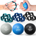 FitBeast 6-Piece Grip Strength Trainer Kit for Hand Therapy & Rehab