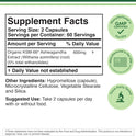 Double Wood Supplements Ashwagandha KSM 66 Organic Extract 600mg