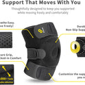 Bracoo Knee Support Brace for Men Women, Adjustable Compression Sleeve Wrap
