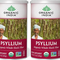 ORGANIC INDIA Psyllium Herbal Powder - Whole Husk Fiber, Vegan, Gluten-Free, USDA Certified Organic, Non-GMO, Soluble & Insoluble Fiber Source - 12 Oz Canister (Pack of 1)