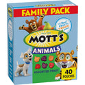 Mott's Animals Assorted Fruit Flavored Snacks, Valentine's Day, Gluten Free, Family Pack, 40 Ct, 32 oz