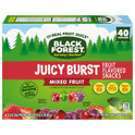 Black Forest, Juicy Burst, Fruit Flavored Snacks, Mixed Fruit Flavors, A Juicy Burst of Natural Flavors, Made with Real Fruit Juice, 0.8 oz 40 ct