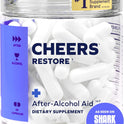 Cheers Restore | Supplement with DHM + L-Cysteine | Feel Better After Drinking & Support Your Liver | 12 Doses | Dihydromyricetin, Cysteine, Milk Thistle, Prickly Pear, B-Vitamins, Ginger