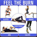 Resistance Bands Set for Working Out with 4 Fabric Elastic Bands