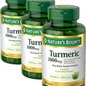 Nature's Bounty Turmeric with Black Pepper Extract, Supports Antioxidant Health, 1000mg, 60 Capsules