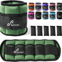 Sportneer Adjustable Ankle Weights Set - 2-10 lbs Removable Neoprene Leg Weights