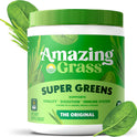 Amazing Grass Super Greens Powder, Organic, Greens Superfood Powder, Smoothie Supplements, Supports Digestion, Probiotics, Spirulina, Beet Root, Original, 30 Servings, 8.5 Ounce (Packaging May Vary)